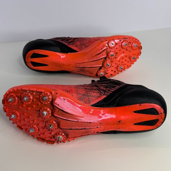Under Armour‎ Speedform Sprint 2 Track Field Spikes Red Black Mens 7.5 - Picture 6 of 8